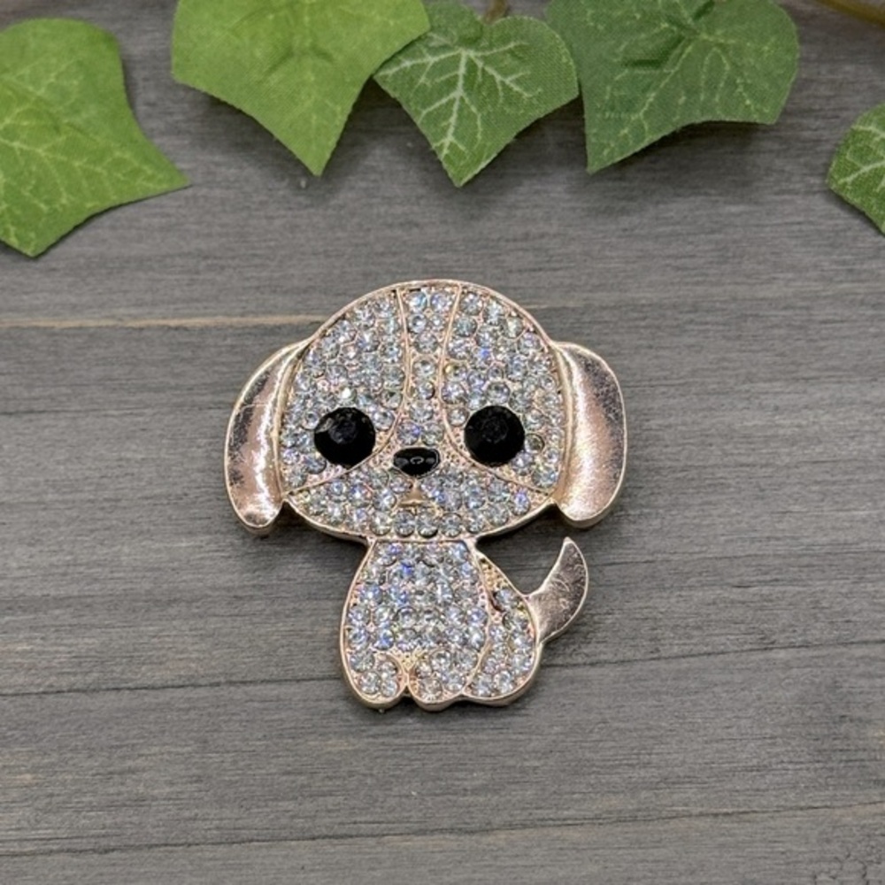 🌻 3/$25 Dog Puppy Gold Tone Brooch